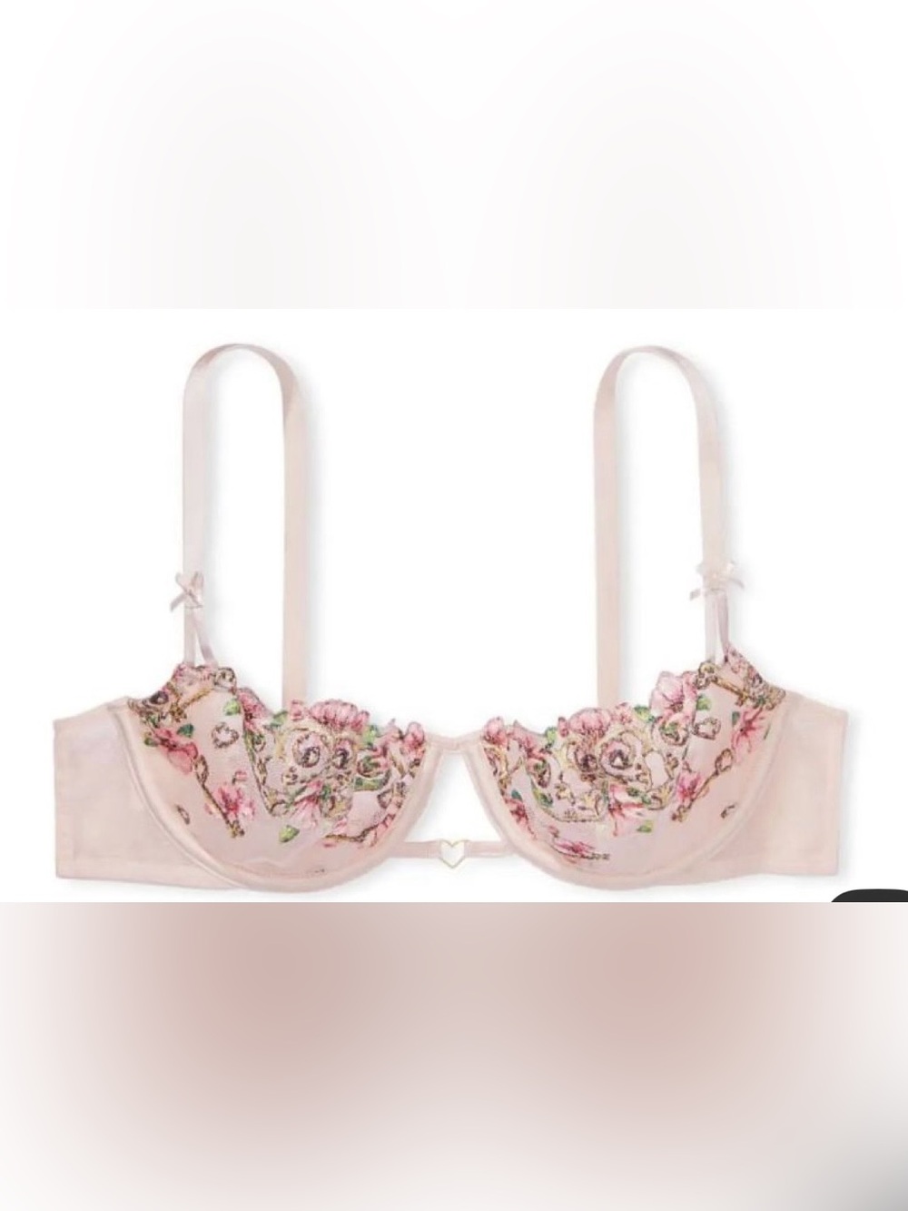 Victoria’s secret Pink Floral Embroidered Underwire Bra